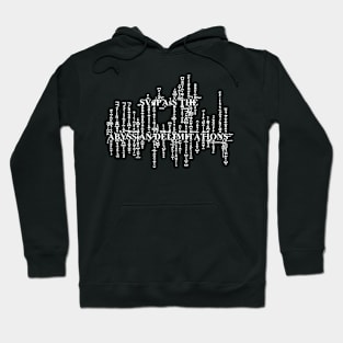 Surpass the Abyssian Delimitations- White text Hoodie